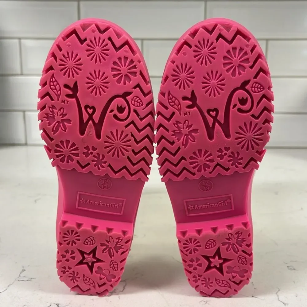 American Girl WellieWishers Peek-a-Boo Wellies for Girls Size 12/13